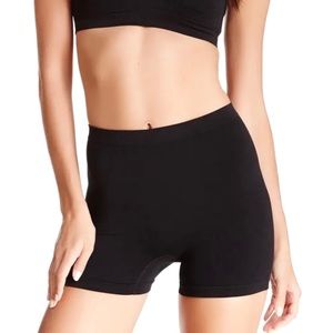 💗 SKINNY GIRL HIGH WAIST SHAPING BOY SHORTS WITH TUMMY CONTROL BLACK XL {P22}